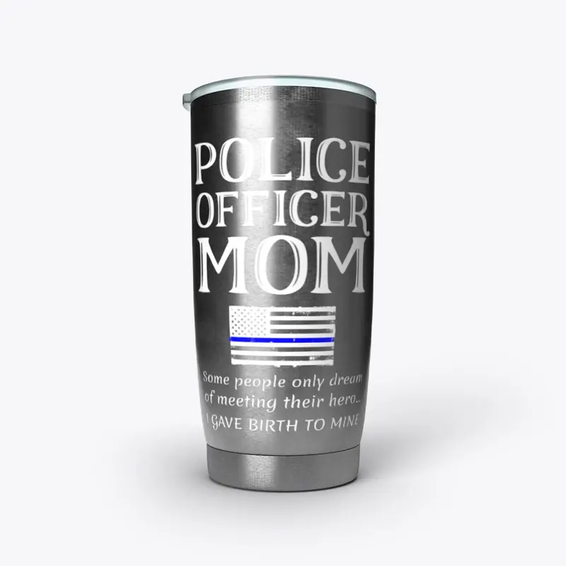 Proud Police Officer Mom Policeman Polic