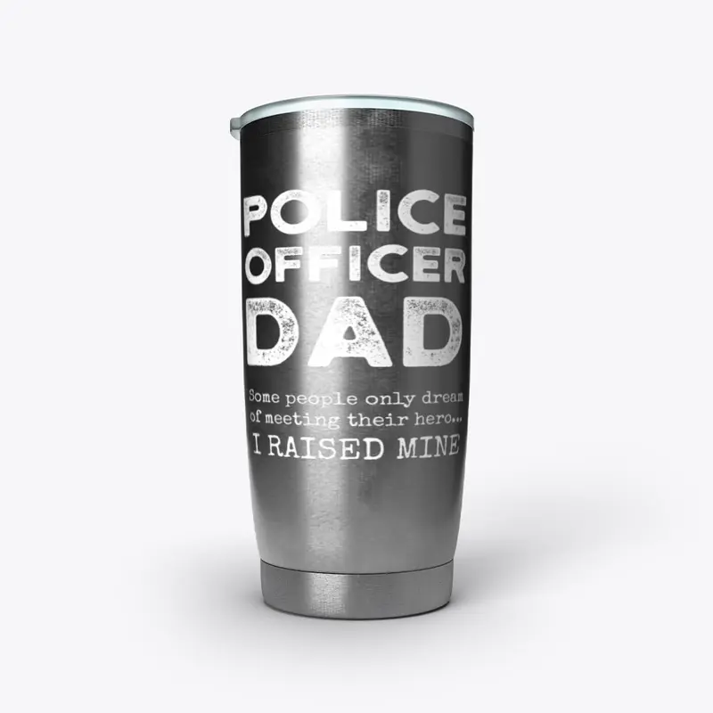 Proud Police Officer Dad Policeman Polic